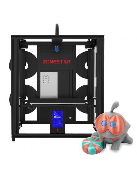 Zonestar Z9V5MK6 Stampante 3D a 4 estrusori 4 in 1 out Color-Mixing livellamento automatico scheda madre a 32 bit Offerte giornaliere