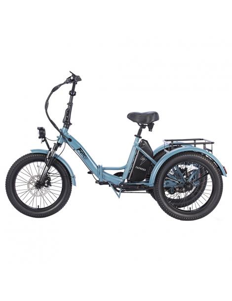 FAFREES F20 Mate Triciclo elettrico motore brushless 500W batteria 48V/18.2Ah pneumatici grassi 20*3.0 pollici - Blu Enormi risparmi