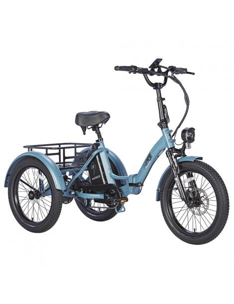 FAFREES F20 Mate Triciclo elettrico motore brushless 500W batteria 48V/18.2Ah pneumatici grassi 20*3.0 pollici - Blu Enormi risparmi