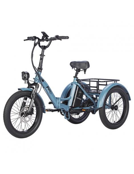 FAFREES F20 Mate Triciclo elettrico motore brushless 500W batteria 48V/18.2Ah pneumatici grassi 20*3.0 pollici - Blu Enormi risparmi