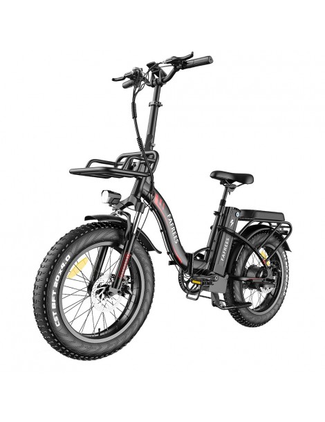 FAFREES F20 Max 20*4.0 Pneumatici Grassi da 20 Pollici Bicicletta Elettrica Pieghevole - Batteria al Litio da 22.5Ah 500W - Nero Rilascio limitato