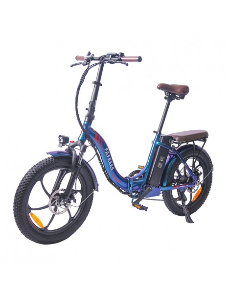 FAFREES F20 Pro 20 pollici Pneumatici Bicicletta Elettrica Pendolare Pieghevole 36V 18Ah Batteria al Litio 250W - Blu Ultimi due giorni