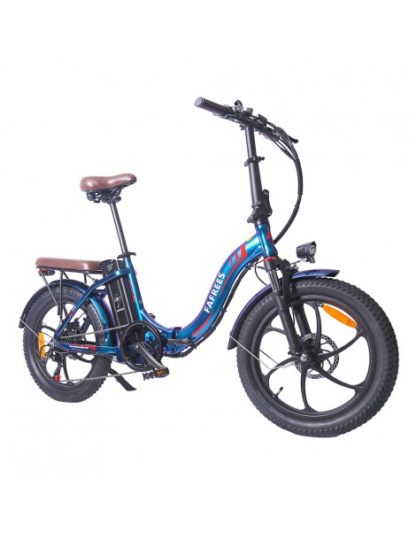 FAFREES F20 Pro 20 pollici Pneumatici Bicicletta Elettrica Pendolare Pieghevole 36V 18Ah Batteria al Litio 250W - Blu Ultimi due giorni