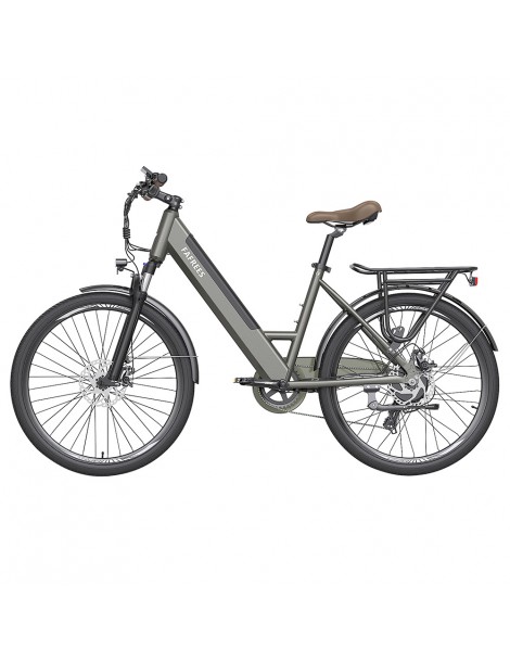FAFREES F26 Pro 26'' E-Bike da città passo-passo 25 Km/h Motore 250W 36V 10Ah Batteria incorporata rimovibile-Grigio Promozione temporanea