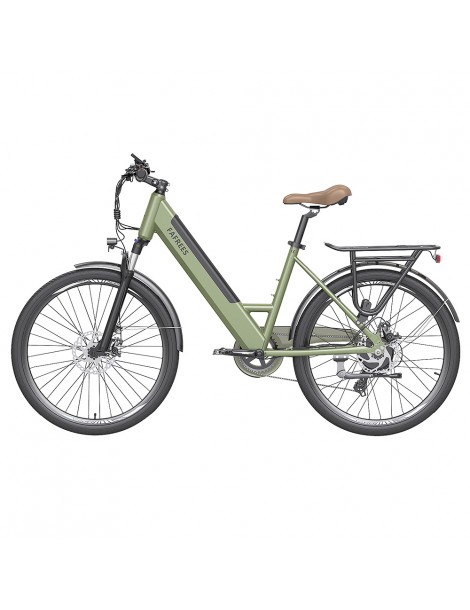FAFREES F26 Pro 26'' E-Bike da città passo-passo 25 Km/h Motore 250W 36V 10Ah Batteria incorporata rimovibile-Verde Fino al 60% di sconto