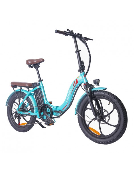 FAFREES F20 Pro 20 pollici Pneumatici Bicicletta Elettrica Pendolare Pieghevole 36V 18Ah Batteria al Litio 250W - Azzurro Fino al 65% di sconto