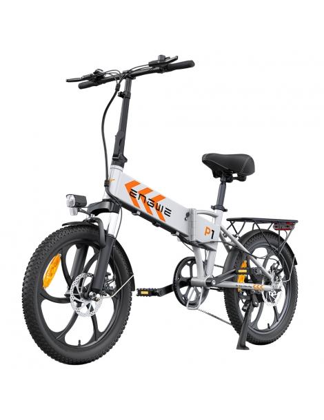 ENGWE P1 Bicicletta elettrica pieghevole pneumatico 20*3 pollici motore 250W batteria 36V 13Ah - Sliver Offerta speciale della fabbrica