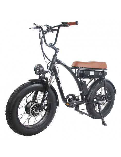 GOGOBEST GF750 Bicicletta elettrica motore 1000W*2 batteria 48V 17.5Ah freno a disco meccanico - nero Discount Store per i nuovi prodotti