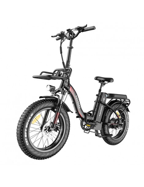 FAFREES F20 Max 20*4 Fat Inch Tire Bicicletta elettrica pieghevole - Motore brushless da 500W e batteria al litio da 18Ah - Nero Black Friday Prezzi