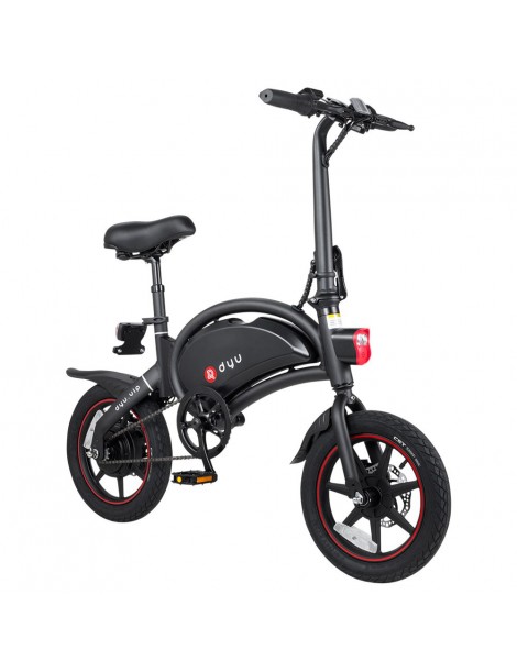 DYU D3+ Ciclomotore elettrico pieghevole con pneumatici da 14" - Motore senza spazzole da 240W e batteria al litio da 10AH Italy