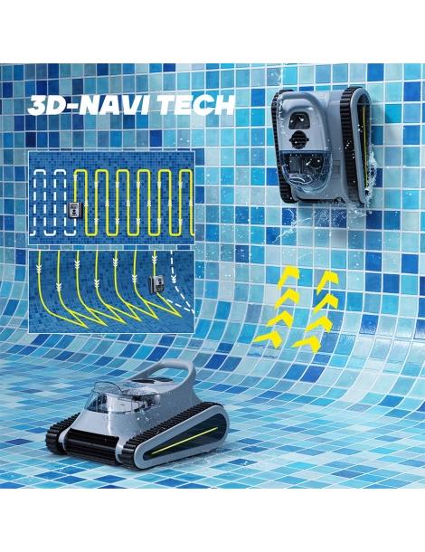 Seauto Crab Robot Piscina aspirazione 45000Pa arrampicata sulle pareti promemoria LED/vocale Promozione