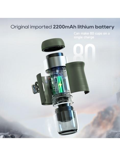 HiBREW H4B Caffettiera portatile senza fili 3 in 1 pressione 15 bar batteria ricaricabile 2200 mAh Presa