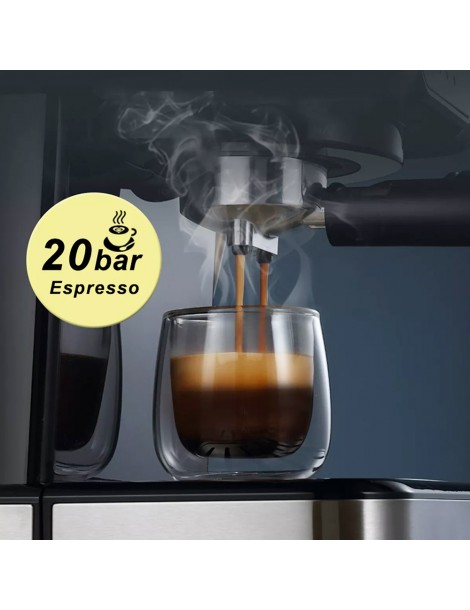 HiBREW H5 1050W Macchina da caffè 20 Bar Semi-Auto Cappuccino Espresso Capacità 1 5L Display temperatura Offerta