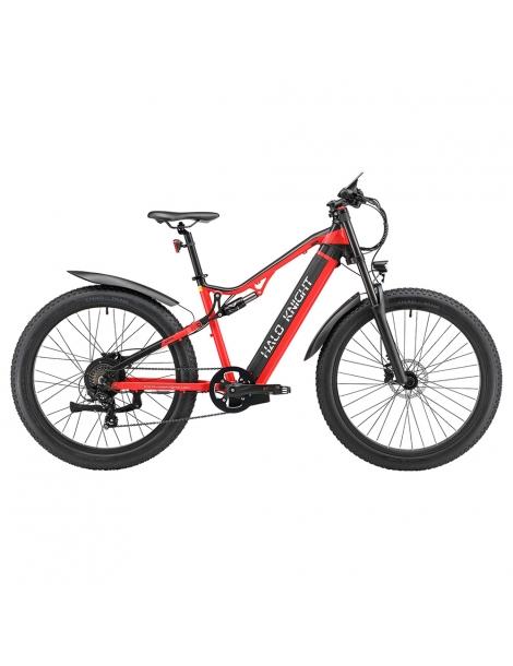 Halo Knight H03 MTB Bicicletta elettrica motore 1000W batteria 48V 19.2Ah pneumatico 27.5*3.0 pollici - Rosso Latest stili