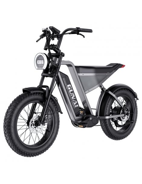 GUNAI-Y Bicicletta elettrica motore 1000W batteria 48V 18Ah pneumatici grassi 20*4.0 pollici velocità massima 60km/h - Nero Fino al 50% di sconto