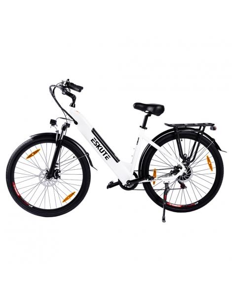 ESKUTE ES-28-SDXK Bicicletta elettrica motore da 250W batteria da 36V 20Ah pneumatici da 28*1.75 pollici - Bianco Enormi sconti