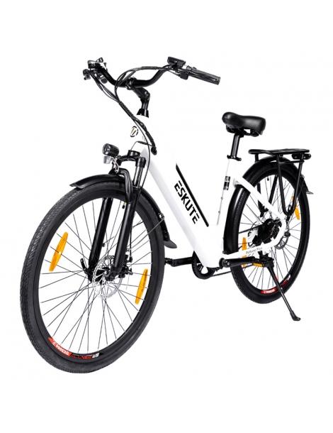 ESKUTE ES-28-SDXK Bicicletta elettrica motore da 250W batteria da 36V 20Ah pneumatici da 28*1.75 pollici - Bianco Enormi sconti