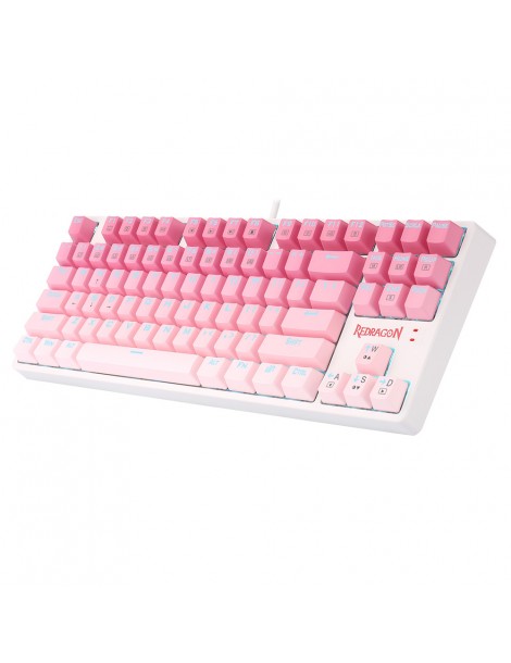 K576W-GP DAKSA TKL Tastiera meccanica cablata 87 tasti Gradient PBT Keycap Red Switch - Rosa Fino Al -60%