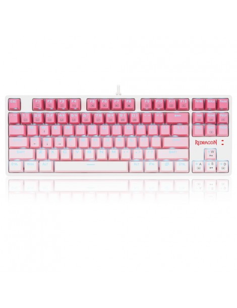 K576W-GP DAKSA TKL Tastiera meccanica cablata 87 tasti Gradient PBT Keycap Red Switch - Rosa Fino Al -60%