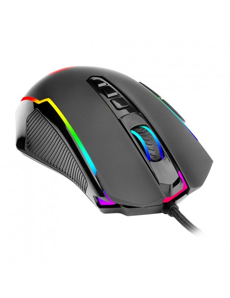 Redragon Mouse da gioco cablato M910-K RGB 8000 DPI 9 pulsanti programmabili con pulsante di fuoco rapido Novità