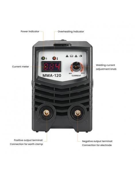 Mecpow MMA-120 Saldatrice a doppia tensione display a LED modalità di controllo IGBT funzione di avvio a caldo Online