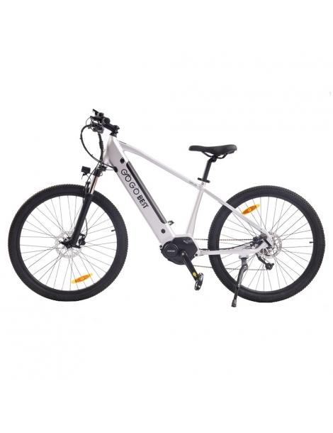 GOGOBEST GM26 Bicicletta elettrica da città motore mid-drive 36V 250W batteria 10Ah freno a disco idraulico - Argento Vendita Economica