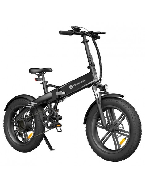 ADO A20F Bestia pieghevole E-bike 250W DC Brushless Motore 25km/h 36V 14.5Ah Batteria 20*4.0 Pneumatici Sensore di coppia-Nero Saldi Di Fabbrica