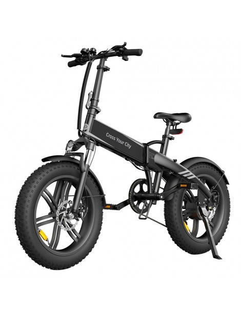 ADO A20F Bestia pieghevole E-bike 250W DC Brushless Motore 25km/h 36V 14.5Ah Batteria 20*4.0 Pneumatici Sensore di coppia-Nero Saldi Di Fabbrica