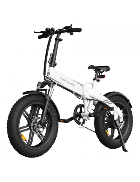 ADO A20F Bestia Pieghevole E-Bike 250W DC Brushless Motore 25km/H 36V 14.5Ah Batteria 20*4.0 Pneumatici Sensore Di Coppia-Bianco I Più Venduti