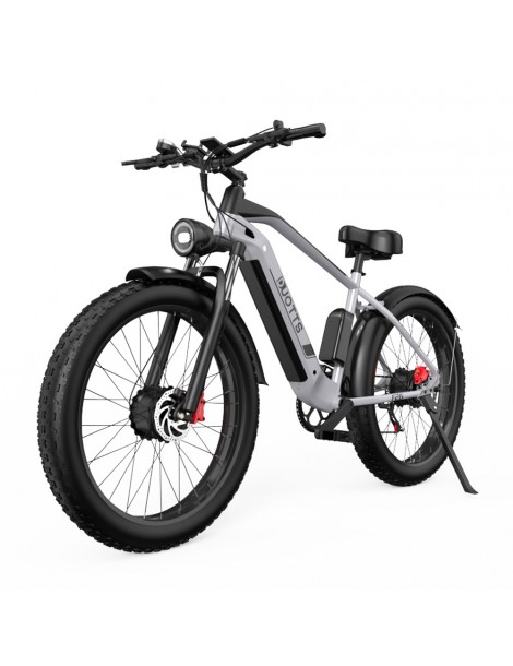 DUOTTS F26 26*4.0 Inch Bicicletta elettrica con pneumatici grassi doppio motore 750W*2 batteria LG 17.5Ah - Argento Negozio