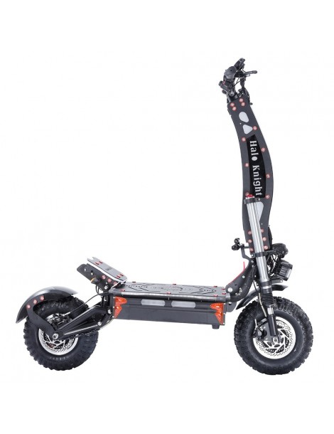 Halo Knight T107 Max 14 pollici Off-Road Pneumatici Scooter elettrico pieghevole 2*4000W Motori 72V 50Ah Batteria Offerta speciale