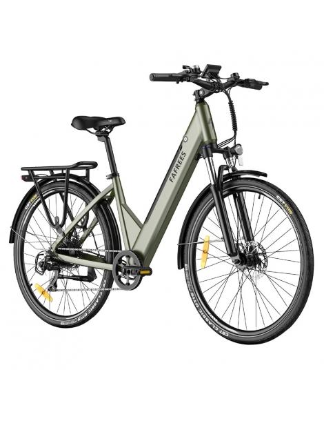FAFREES F28 Pro Bicicletta elettrica da città Step-Through -Verde Offerta Pasqua