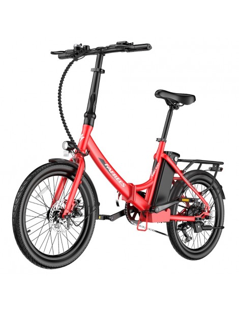 FAFREES F20 Light 20*1.95'' Pneumatico Bicicletta elettrica pieghevole da città motore 48V 250W batteria 14.5Ah - Rosso Offerta Anniversario