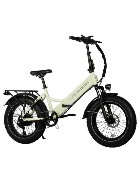 LAIFOOK Cityfun S Bicicletta elettrica pieghevole motore da 250W batteria da 48V 10.4AH pneumatici grassi da 20*4.0" - Verde Offerta temporanea