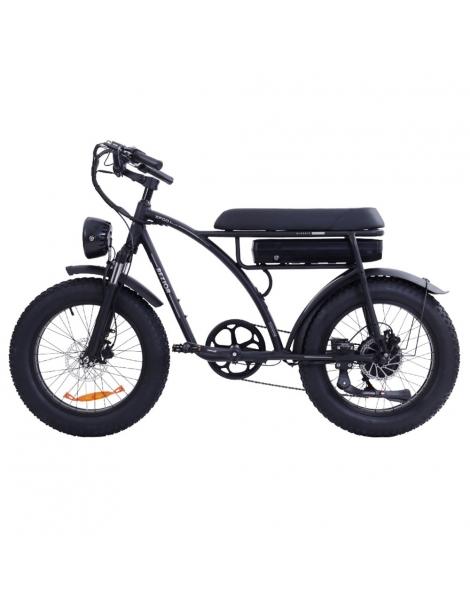 BEZIOR XF001 Plus Bicicletta elettrica pneumatico 20*4.0in motore 48V 1000W velocità massima 45km/h 17.5Ah - Nero Opaco Lightning offer