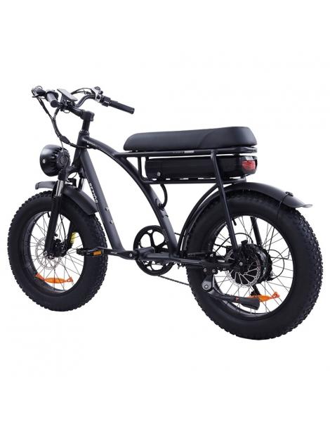 BEZIOR XF001 Plus Bicicletta elettrica pneumatico 20*4.0in motore 48V 1000W velocità massima 45km/h 17.5Ah - Nero Opaco Lightning offer
