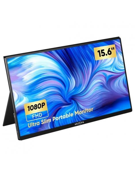 ARZOPA 15 6" Monitor portatile 1920*1080 frequenza di aggiornamento 60Hz Enormi risparmi
