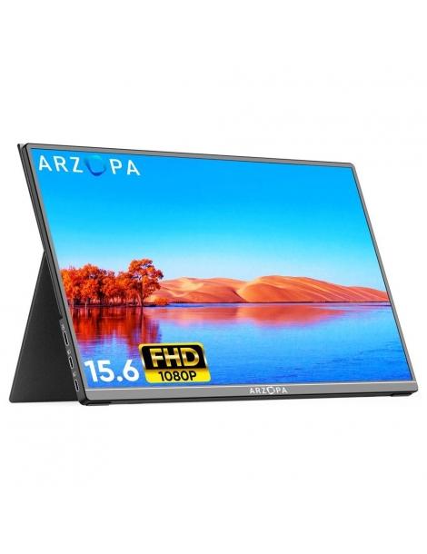 ARZOPA 15 6" Monitor portatile 1920*1080 frequenza di aggiornamento 60Hz Enormi risparmi