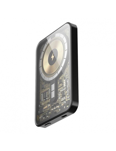 HINOVO MB1-5000xb Banca di potenza magnetica portatile senza fili 5000mAh stile Cyberpunk Latest stili