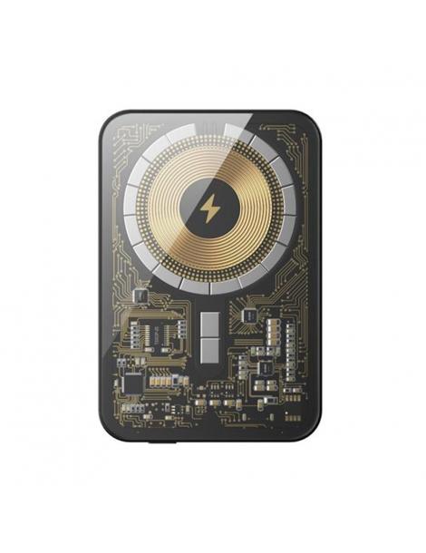 HINOVO MB1-5000xb Banca di potenza magnetica portatile senza fili 5000mAh stile Cyberpunk Latest stili