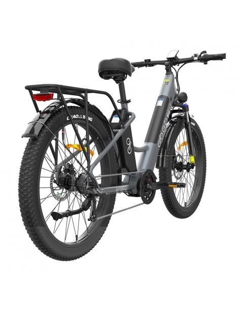 GOGOBEST GF850 26 * 3 pollici pneumatici bicicletta elettrica con motore centrale 500W motore 2 * 10.4Ah batterie - Grigio Affare Del Giorno