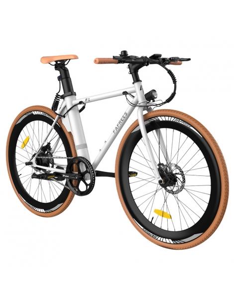 Fafrees F1 Bicicletta elettrica da città motore 250W 36V 10AH pneumatici CST 700C*38C 25km/h 40N.M 90km - Arancione bianco Convenienza