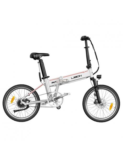 PVY LIBON Bicicletta elettrica pieghevole da città motore 500W 36V 20.4Ah pneumatici 20*2.5” 25km/h 260km - Argento