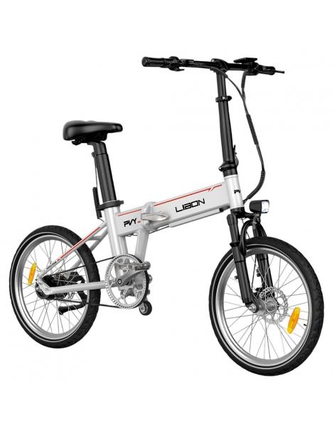 PVY LIBON Bicicletta elettrica pieghevole da città motore 500W 36V 20.4Ah pneumatici 20*2.5” 25km/h 260km - Argento In Vendita