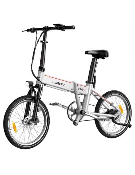 PVY LIBON Bicicletta elettrica pieghevole da città motore 500W 36V 20.4Ah pneumatici 20*2.5” 25km/h 260km - Argento In Vendita