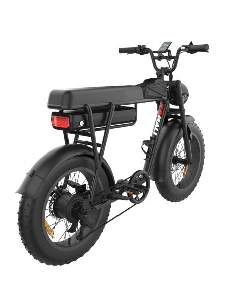 YAMALI FXH-006 Bicicletta elettrica Motore 1000W Batteria 48V 20Ah Pneumatici grassi 20*4'' Velocità massima 50km/h - Nero Vendite Flash