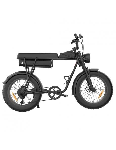 YAMALI FXH-006 Bicicletta elettrica Motore 350W Batteria 48V 18Ah Pneumatici grassi 20*4'' Velocità massima 40km/h - Nero