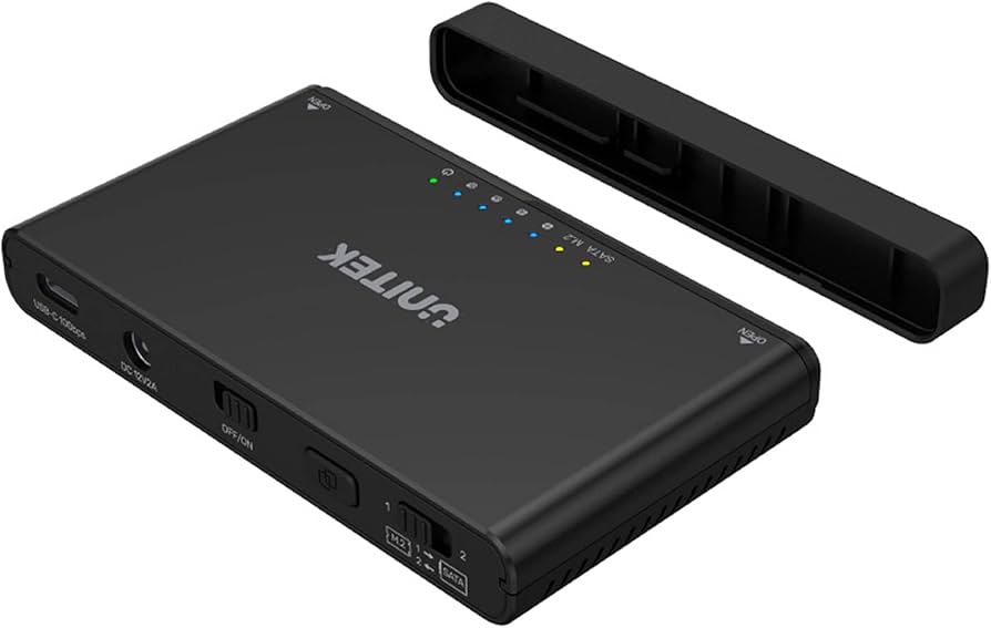 UNITEK S1222A cable gender changer USB 3.2 SATA 2 5/3 5' & M.2 PCIE/NVME Black
