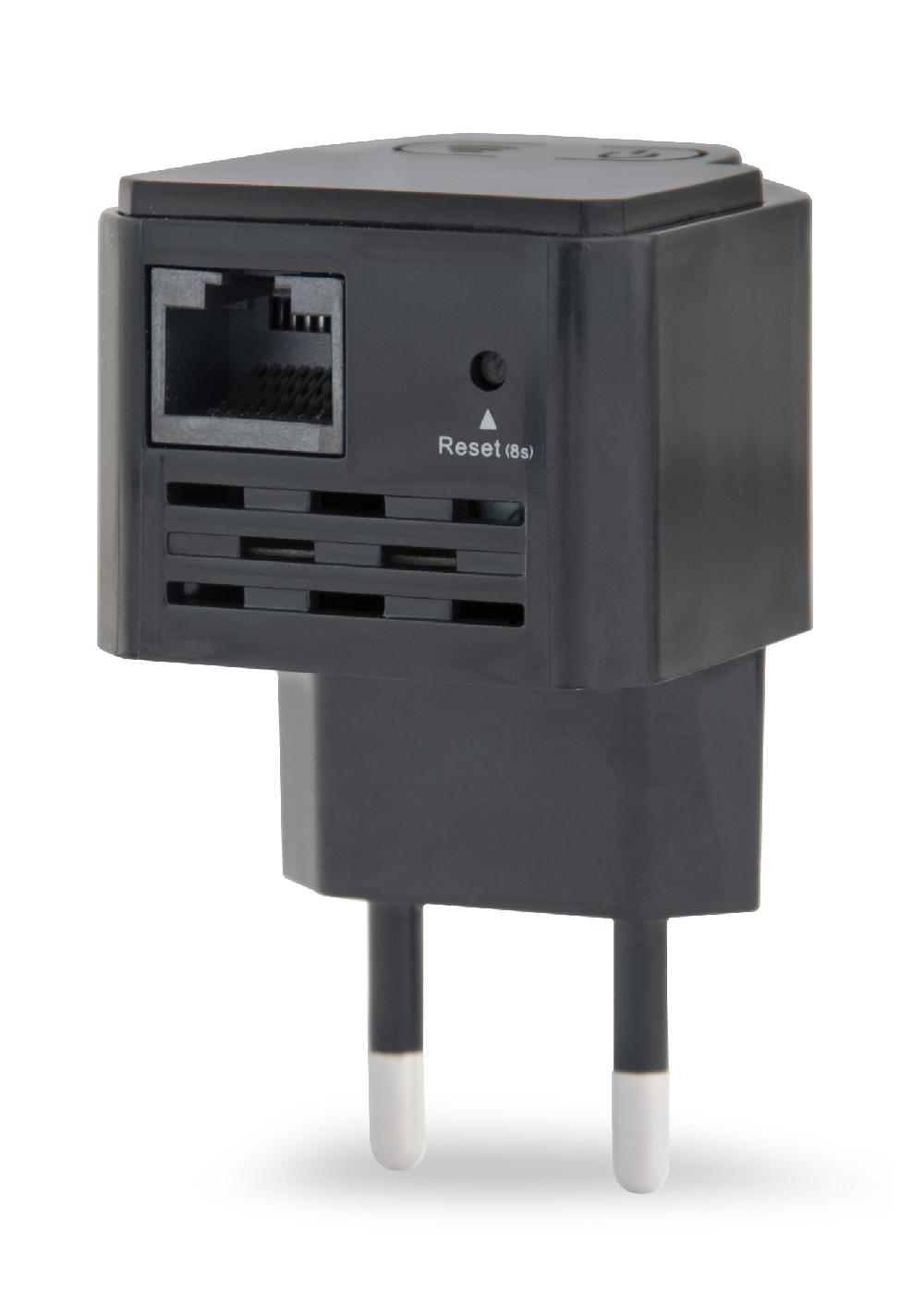 Gembird WNP-RP300-03-BK ponte e ripetitore Ripetitore di rete 300 Mbit/s Nero
