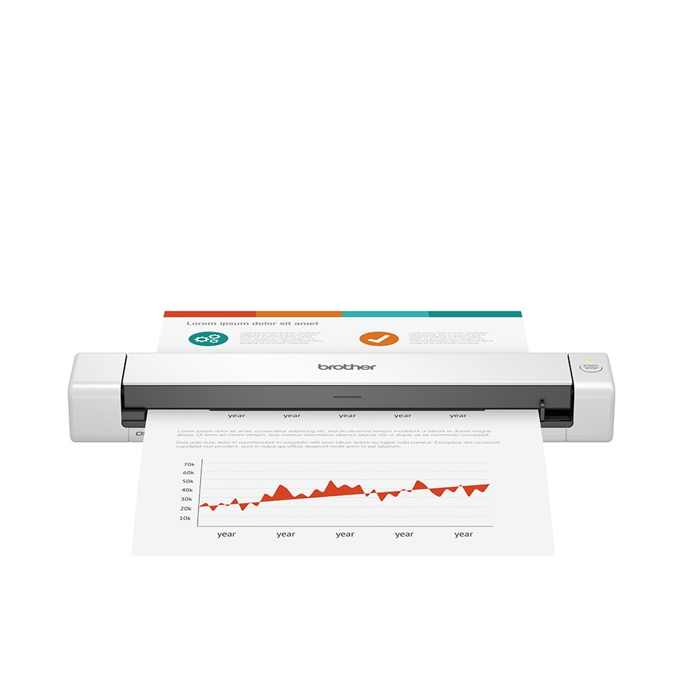 Brother DS-640 scanner Scanner portatile 1200 x 1200 DPI A4 Nero Bianco